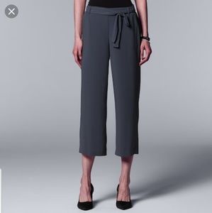 Simply Vera Wang Wide Leg Capri Trouser